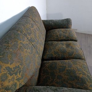 Sillón de 3 cuerpos antiguo con tapizado floral - imagen 4