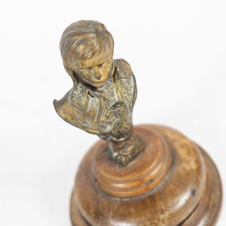 Busto de bronce joven Napoleón firmado A. Caron - imagen 2