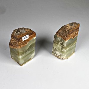 Lote anterior: Par de Apoya Libros de Onix Natural, Altura 14 cm