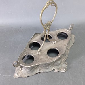 Cofre de Bronce con Interior de Madera y Pala para Migas Art Nouveau - imagen 7