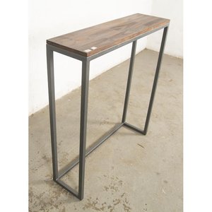 Mesa Alta Angosta Tipo Barra Estilo Industrial - imagen 3