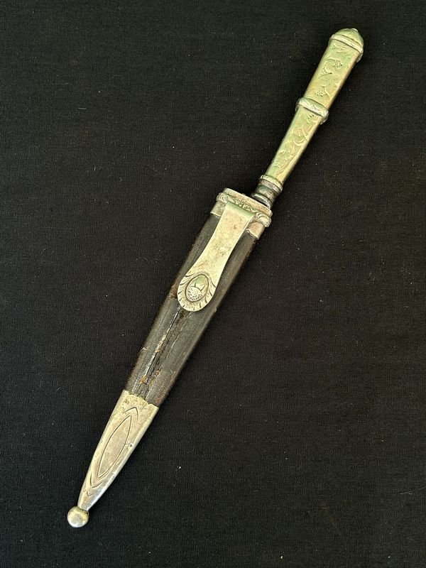 Cuchillo Franz Wenk de los primeros plateria picada de plata muy vieja - imagen 6