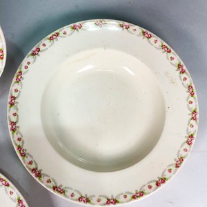 Cuatro Fuentes Ovales de Porcelana Inglesa Alfred Meakin con Borde Floral - imagen 4