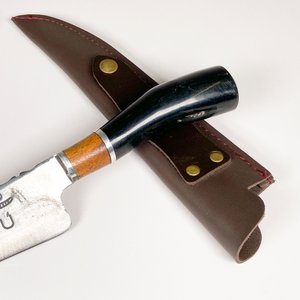 Cuchillo de Acero "Tatu" con Vaina de Cuero - imagen 5