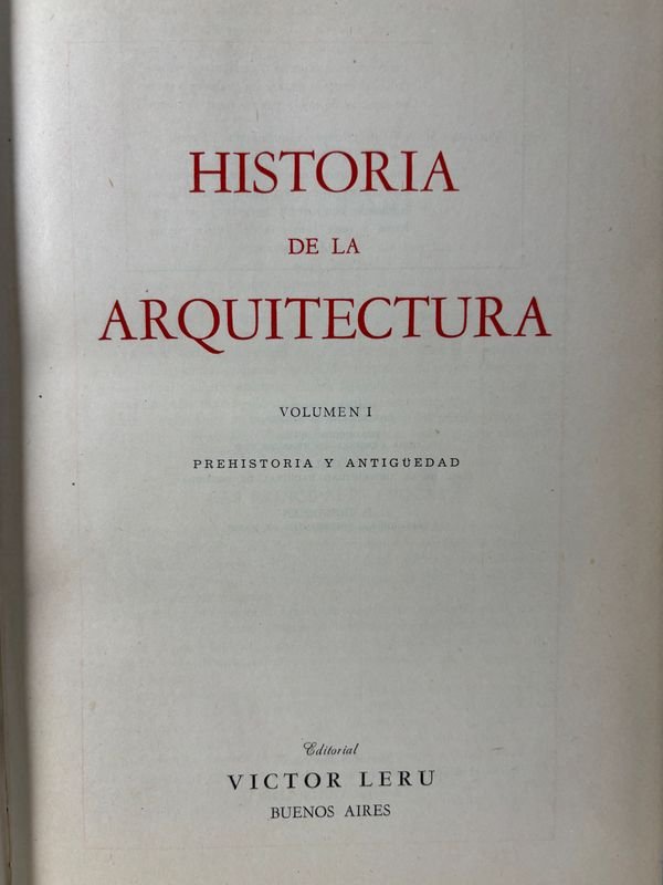 Historia de la Arquitectura en 2 Volúmenes Tapa Dura - imagen 2
