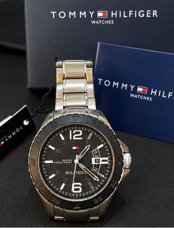 Reloj Tommy Hilfiger Executive Black Edition Acero Inoxidable Full Set - imagen 1