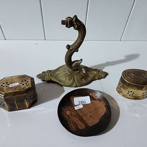 Lote de Objetos Metálicos Decorativos - imagen 5
