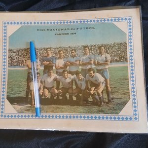 Lámina Conmemorativa Club Nacional de Football Campeón Uruguayo 1970 - imagen 2