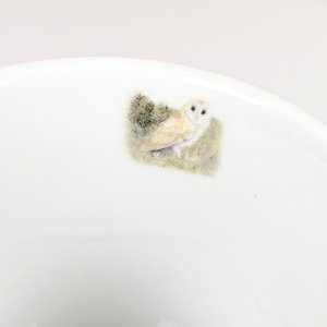 Par de Tazas de Porcelana China con Lechuzas y Tapas - imagen 5