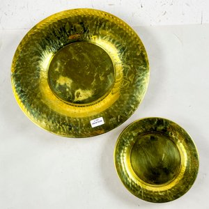 Juego de 11 Platos y Cuencos Bronceados con Diseño Martillado - imagen 2