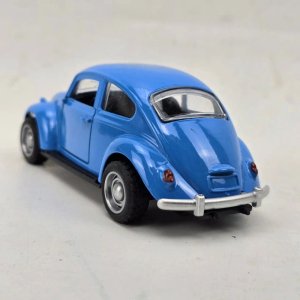 Auto a Escala Metálico Azul Estilo Volkswagen Escarabajo - imagen 2