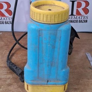 Mochila Fumigadora Manual de Plástico Azul y Amarillo - imagen 4