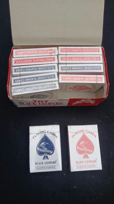 Mazos de Cartas de Poker Black Leopard Plastic Coated
