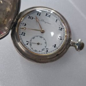 Reloj de Bolsillo Longines de Plata Antigua - imagen 5