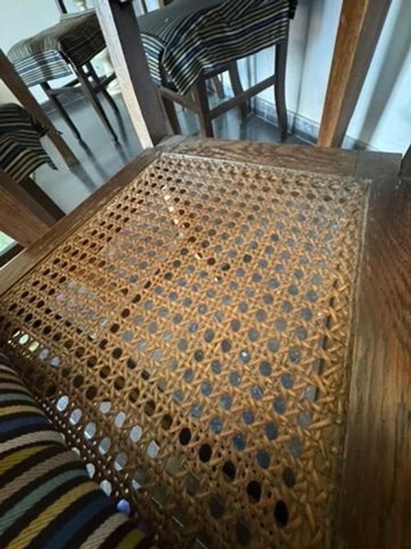 Sillas de Madera con Almohadones y Esterillado - imagen 14