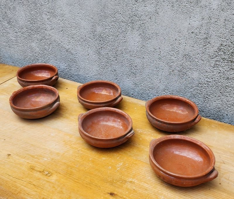 Set de 6 Cazuelas de Barro Artesanales