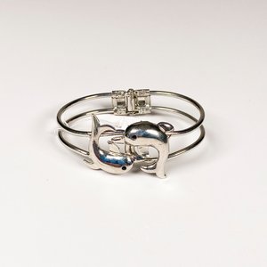 Pulsera de Acero con Diseño de Delfines - imagen 2