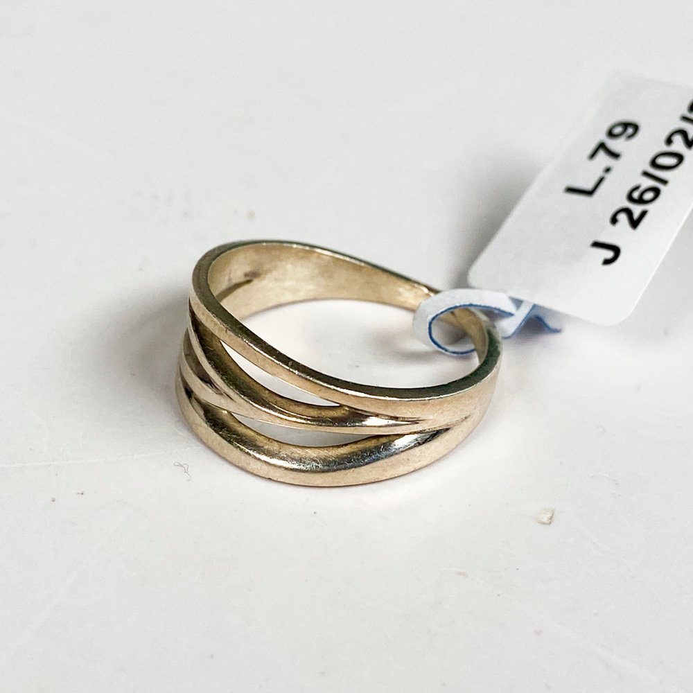 Anillo de plata calado, medida 17 mm - imagen 2