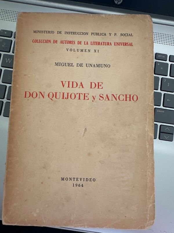 Libro "Vida de Don Quijote y Sancho" de Miguel de Unamuno (1964)