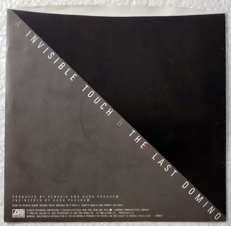 Álbum Genesis: Invisible Touch, 1986, Simple Importado USA - imagen 2