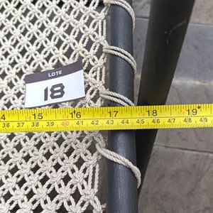 Reposera Reclinable Plegable con Tejido Artesanal en Macramé - imagen 8