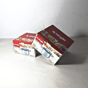 Dos Ollas de Acero Inoxidable con Tapa de Vidrio (16 y 18 cm) - imagen 1