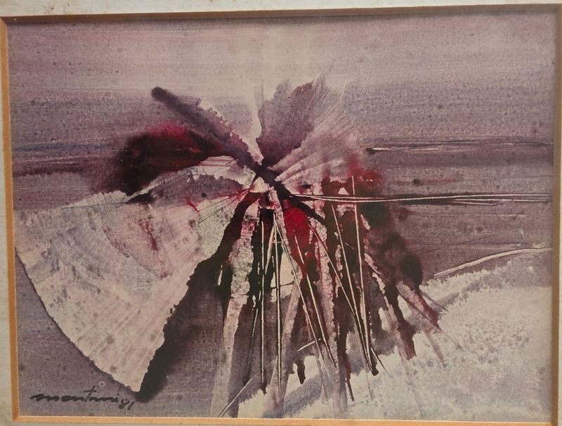 Cuadro de José Montani, 13 x 18 cm