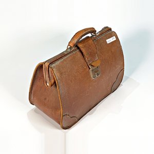 Maletín Médico Vintage de Cuero Marrón con Detalles - imagen 3