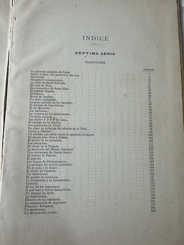 Libro de tradiciones peruanas de Ricardo Palma - imagen 5