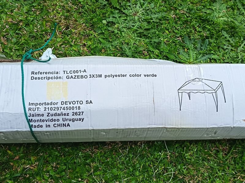 Gazebo Plegable Verde 3x3 Metros Poco Uso
