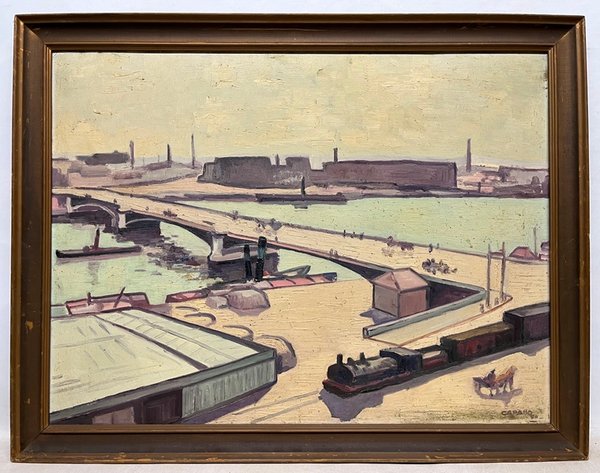 Lote anterior: Pintura "Muelle de Paris" de Capano - Oleo sobre tela, 60 x 80 cm.