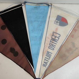 Lote de 5 Banderines Militares Uruguayos: SMA, IGM, IMES, Artillería y Centro Militar - imagen 3