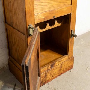 Antigua Conservadora de Roble con Puertas y Luz - Mueble Vinera - imagen 3