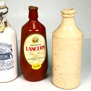 Lote de 5 Botellones de Gres y Porcelana Vintage - imagen 4