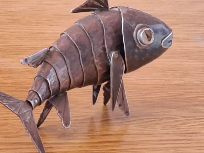 Arte pez de plata articulado de la Coleccion de gLaffi - imagen 11
