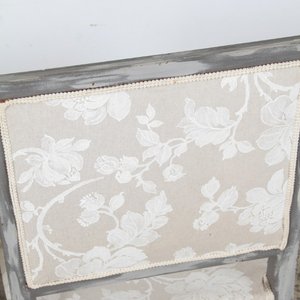 Par de Sitiales Luis XVI Estilo Francés con Tapizado Floral - imagen 12