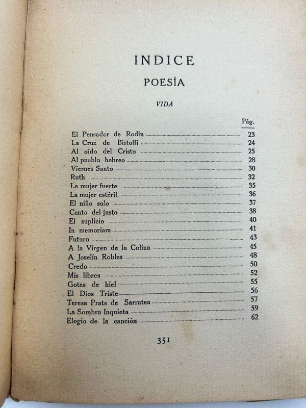 Libro de poesía de Gabriela Mistral, edición antigua con dedicatoria manuscrita - imagen 6