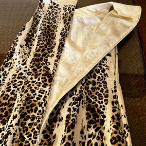 Vestido Animal Print Blanco Talle M Algodón Grueso - imagen 4