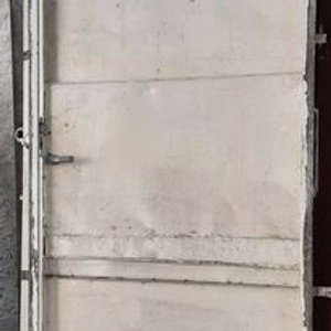 Puerta de Hierro y Chapa Blanca 1.71 x 1.85 Metros - imagen 2