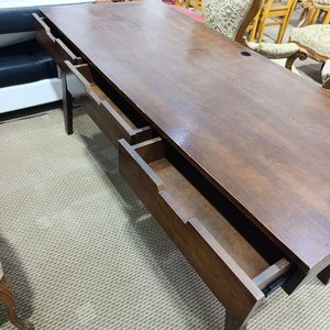 Escritorio Mid Century de Madera con Tres Cajones - imagen 2