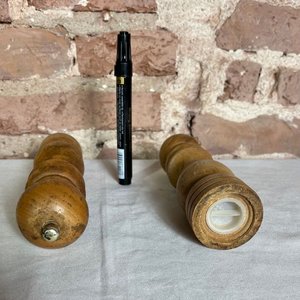 Juego de Salero y Pimentero de Madera Vintage - imagen 8