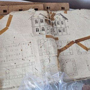Juego Vintage para Armar Casas por Encastre - Construcción Arquitectónica - imagen 3