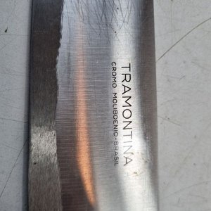 Cuchillo de Cocina Tramontina Hoja Cromo Molibdeno Mango Plástico Blanco - imagen 3