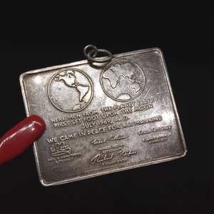 Placa Conmemorativa Misión Apolo 11 - Primeros Hombres en la Luna - imagen 4