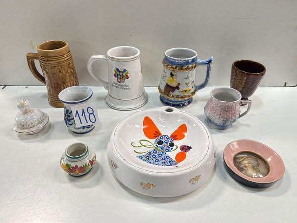 Lote de Vasijas, Jarras y Adornos de Porcelana y Cerámica