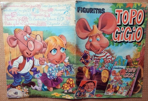 Álbum de Figuritas Topo Gigio Vacío - Año 1969