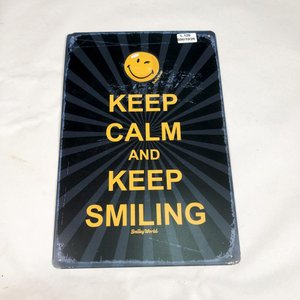 Lote anterior: Chapa Decorativa "Keep Calm and Keep Smiling" Metal 30x20 cm