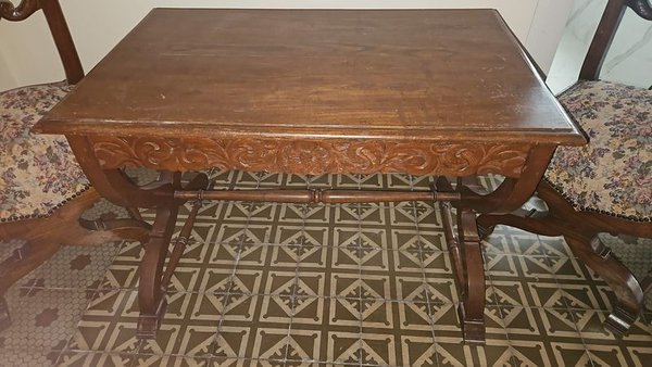 Mesa y butacas en robles - Muebles de madera - imagen 2
