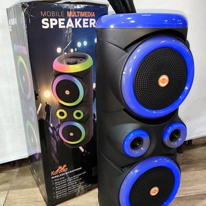 Equipo de Audio Multimedia con Doble Bocina de 8", Luces y 2 Micrófonos - imagen 2