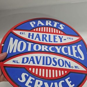 Chapa Esmaltada Harley-Davidson Motorcycles Service - imagen 3